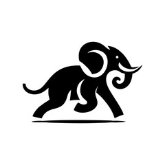 Elephant vector logo. Elephant vector illustration