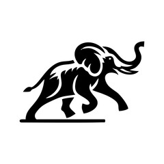 Elephant vector logo. Elephant vector illustration