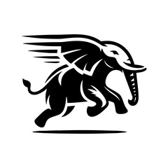 Elephant vector logo. Elephant vector illustration