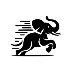 Elephant vector logo. Elephant vector illustration
