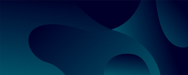 3D blue geometric fluid abstract background. Minimalist modern graphic design element cutout style concept for a banner card or brochure cover