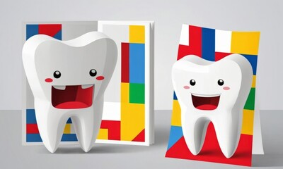 tooth dental mockup for design decoration