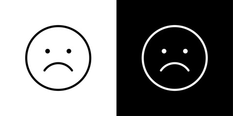 編集可能な怒り顔のベクターアイコン
