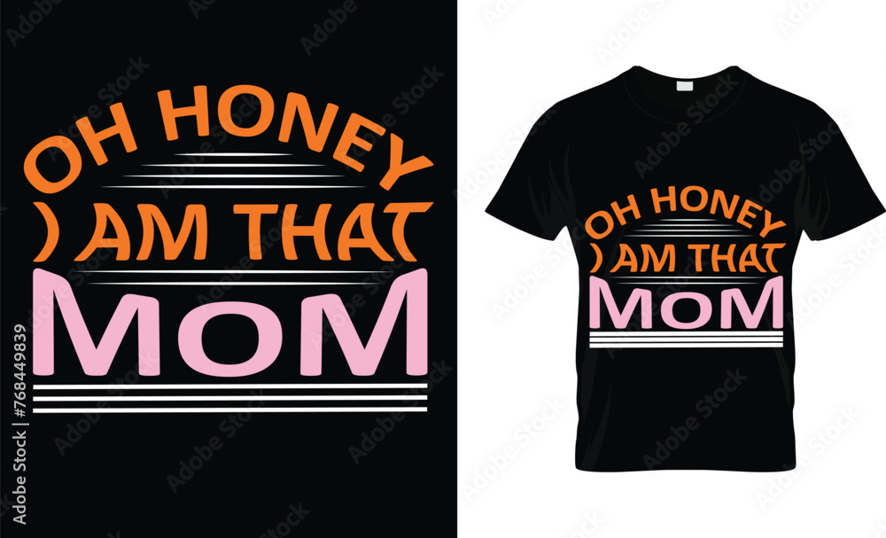 Wall mural mom t shirt 24.eps