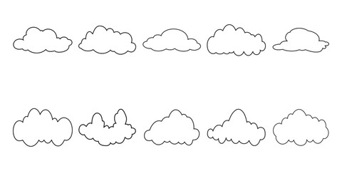Outline Cloud Shape