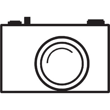 digital photo camera icon vector