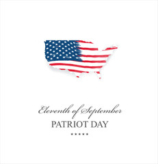 Patriot Day. September, 11. We will never forget. Vector illustration