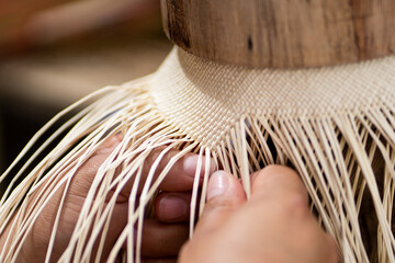 Tejido de paja toquilla 
