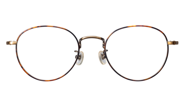 細縁の眼鏡