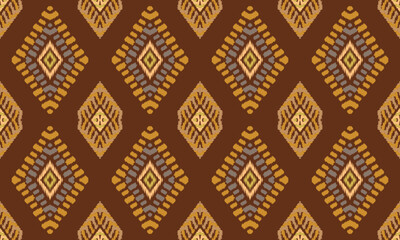 Hand draw Ethnic Seamless pattern Ikat geometric Indian style.Tribal ethnic vector texture. seamless striped pattern in Aztec style.great for textiles, banners, wallpapers, wrapping vector design.