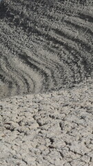 tire tracks in sand