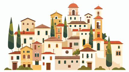 Chiana town icon great for any use. flat vector 