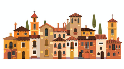 Chiana town icon great for any use. flat vector 