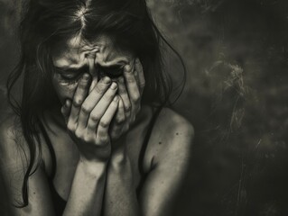 Unveiling the Raw Emotion Through Vulnerability in a Captivating Image