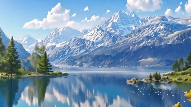 beautiful lake video