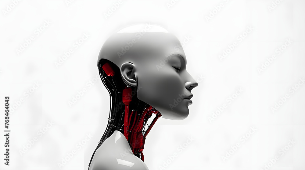 Wall mural digital technology artificial intelligence computer abstract graphic poster web page ppt background 