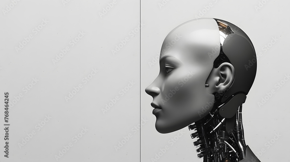 Wall mural digital technology artificial intelligence computer abstract graphic poster web page ppt background 