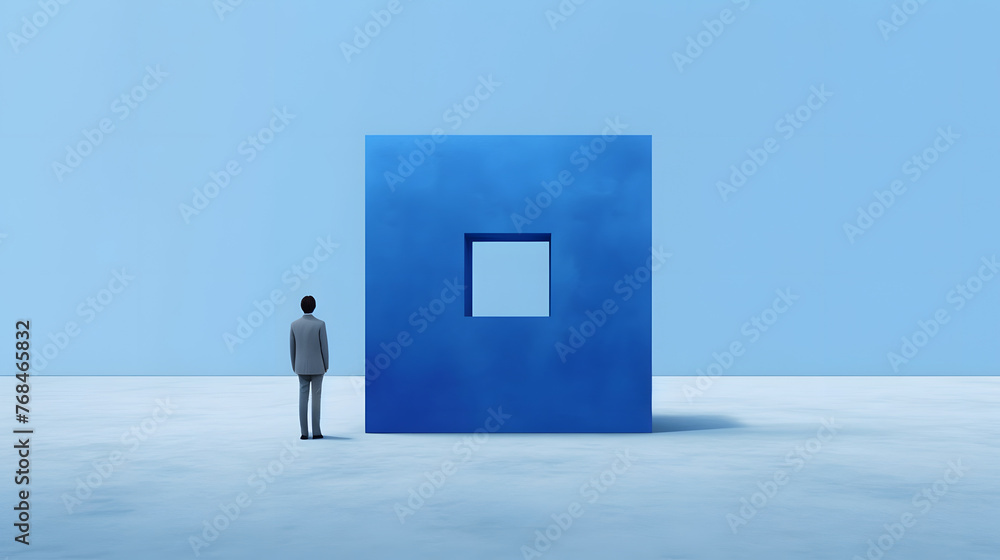 Wall mural digital technology artificial intelligence computer abstract graphic poster web page ppt background 