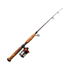 Fishing rod. Isolated on transparent background.