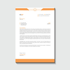Obraz premium Modern business and corporate letterhead template