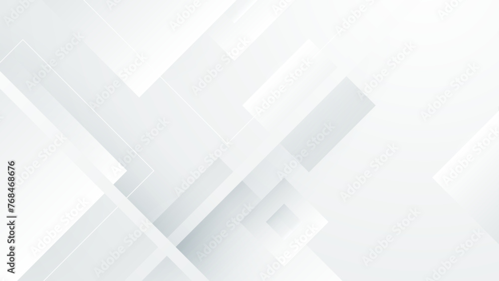 Poster white vector illustration modern abstract background with shapes