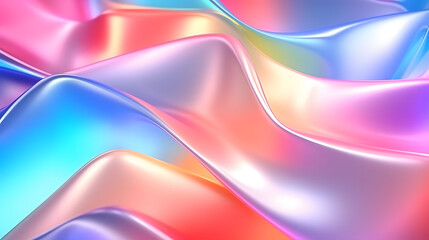 Digital colored transparent glass 3D abstract graphic poster web page PPT background