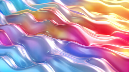 Obraz premium Digital colored transparent glass 3D abstract graphic poster web page PPT background