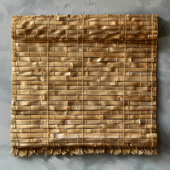 Bamboo Mat on White Foundation - Straight View