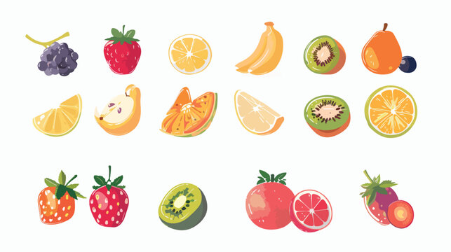 Fruits design over white background vector illustration
