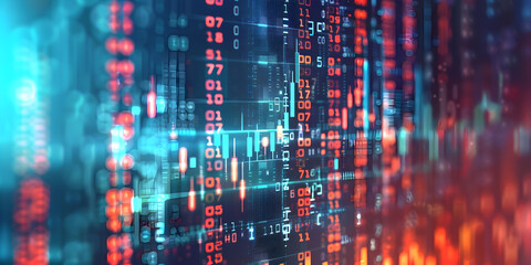 Monitor closeup of function source code Abstract IT technology background, Tech Innovation: Source Code Closeup on Monitor Abstract Background - obrazy, fototapety, plakaty