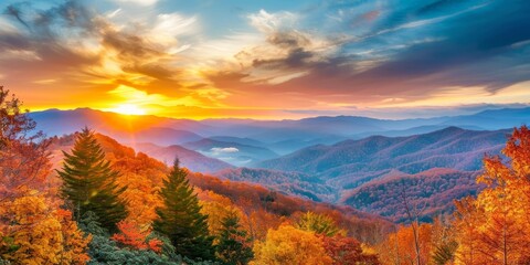 Great Smoky Mountains Beauty - obrazy, fototapety, plakaty