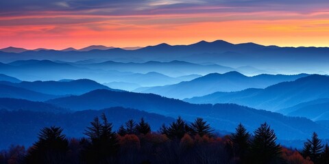 Great Smoky Mountains Beauty - obrazy, fototapety, plakaty