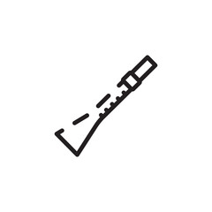 Clarinet Classic Flute Line Icon