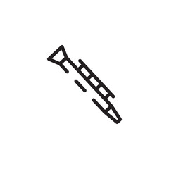 Clarinet Classic Flute Line Icon