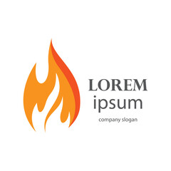 fire logo design burning and blazing