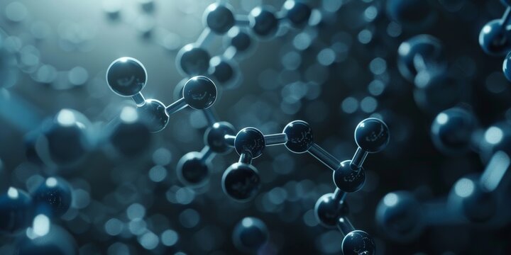 Texture of an atomic biological molecule. structure molecule background. Molecular DNA