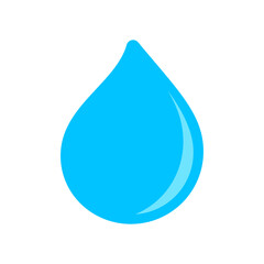 water drop shape, water flat droplet for graphic