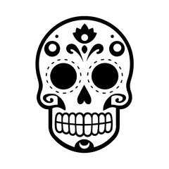 Simple Mexican skull icon