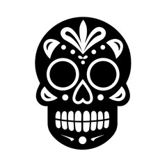 Simple Mexican skull icon