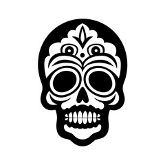 Simple Mexican skull icon
