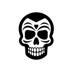 Simple Mexican skull icon