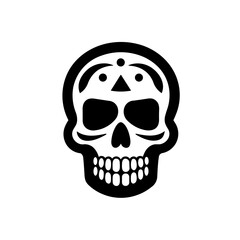 Simple Mexican skull icon