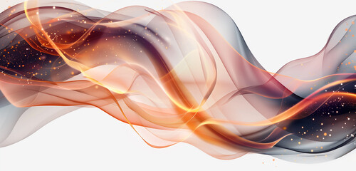 Abstract modern banner with translucent background PNG.