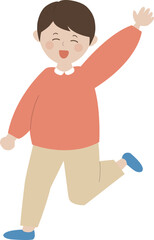 어린이날 웃는 어린이 일러스트