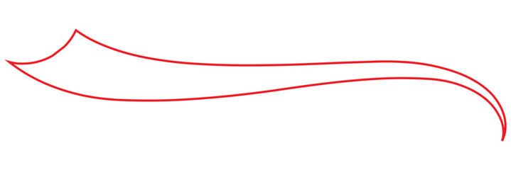 Hand drawn collection of curly swishes, swashes, swoops. Calligraphy swirl. Highlight text elements. Vector file illustration. EPS 10