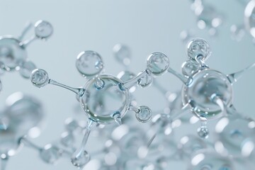 Texture of an atomic biological molecule. structure molecule background. Molecular DNA