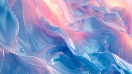 Aqueous Aura: The display's liquid medium cascades in 3D wavy patterns, casting a serene aura of tranquility.
