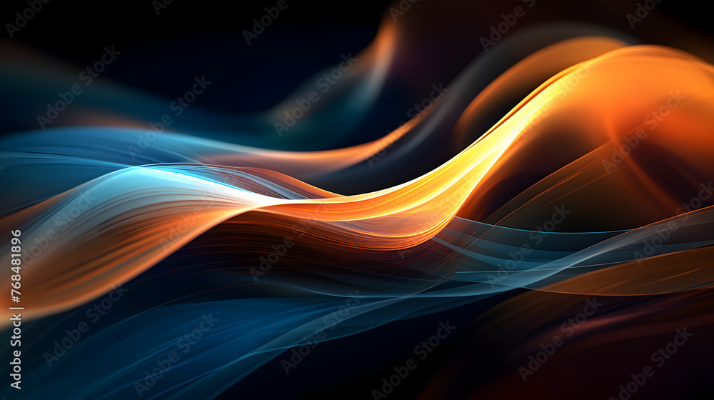 Fototapete digital technology 3d curve light wave abstract graphic poster web page ppt background