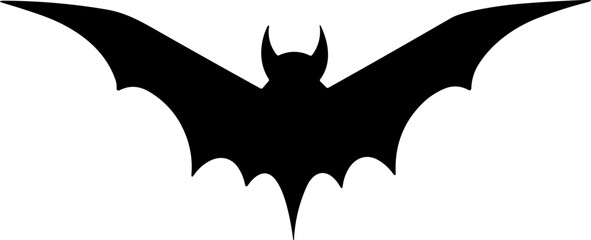 Simple bat black icon
