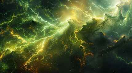 Electric Symphony: Interconnected Lightning Bolts